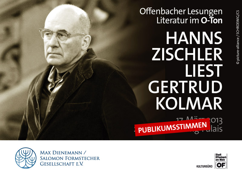 HANNS ZISCHLER LIEST STEFAN ZWEIG